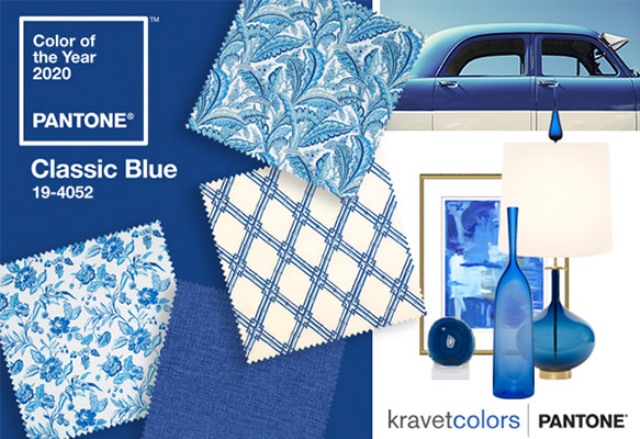 azul clássico da Pantone cor 2020