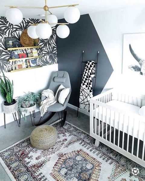 Decoração Quarto de Bebê - York Bali Leaves Ashford Tropics Wallpaper Decoração Quarto de Bebê - York Bali Leaves Ashford Tropics Wallpaper