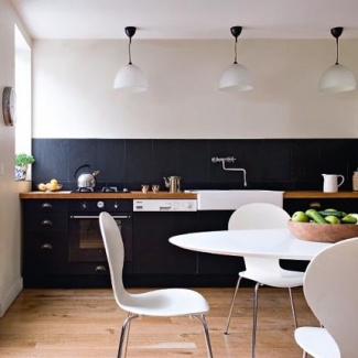 armários negros na cozinha branca armários negros na cozinha branca