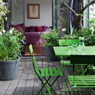 mobiliário verde no quintal mobiliário verde no quintal