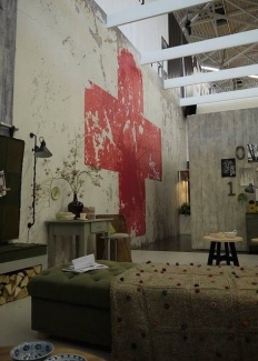 Um tipo de arte muito usado para o estilo industrial é o grafite