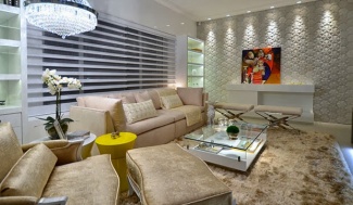 elementos clássicos em tons de areia em basicamente todo ambiente