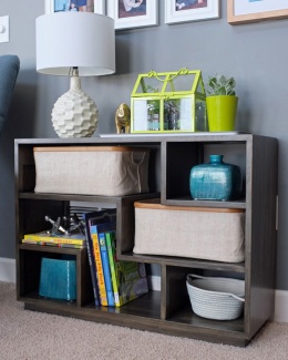 decoração numa estante decoração numa estante