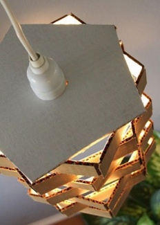 Luminária de Papelão