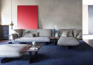 Cinza na sala de estar