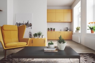 Decór escandinavo com cor!