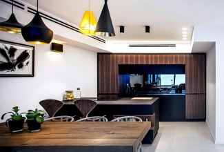 Decoração com toques escuros