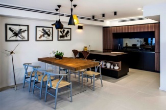 Decoração com toques escuros