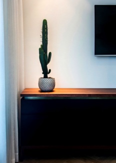 Decoração com toques escuros