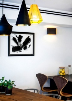 Decoração com toques escuros