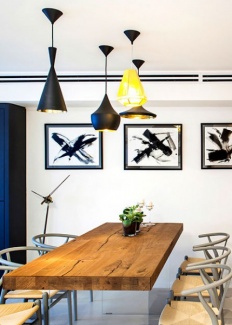 Decoração com toques escuros