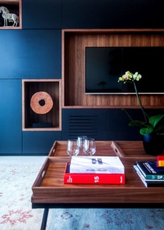 Decoração com toques escuros