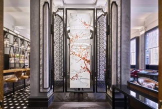 divisória tipo gradil em ferro do início do século 20