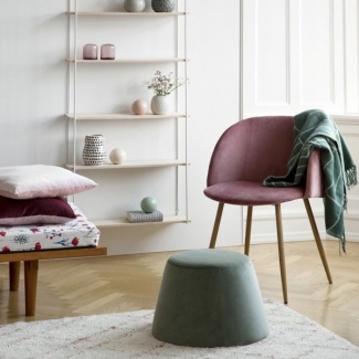 estante de ferro e madeira pintado de branco