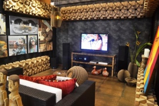 Kleber Carvalho com o Home Teather