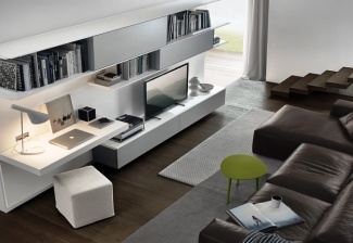 TV na Sala de Estar - Pinterest