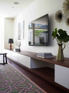 TV na Sala de Estar - Pinterest