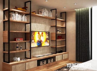 TV na Sala de Estar - Pinterest