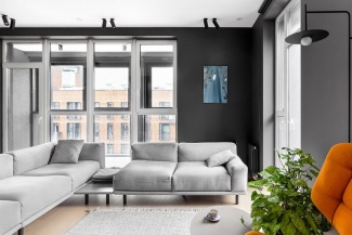 Decoração com preto e terracota