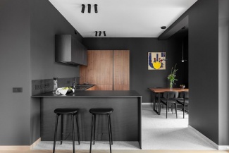 Decoração com preto e terracota